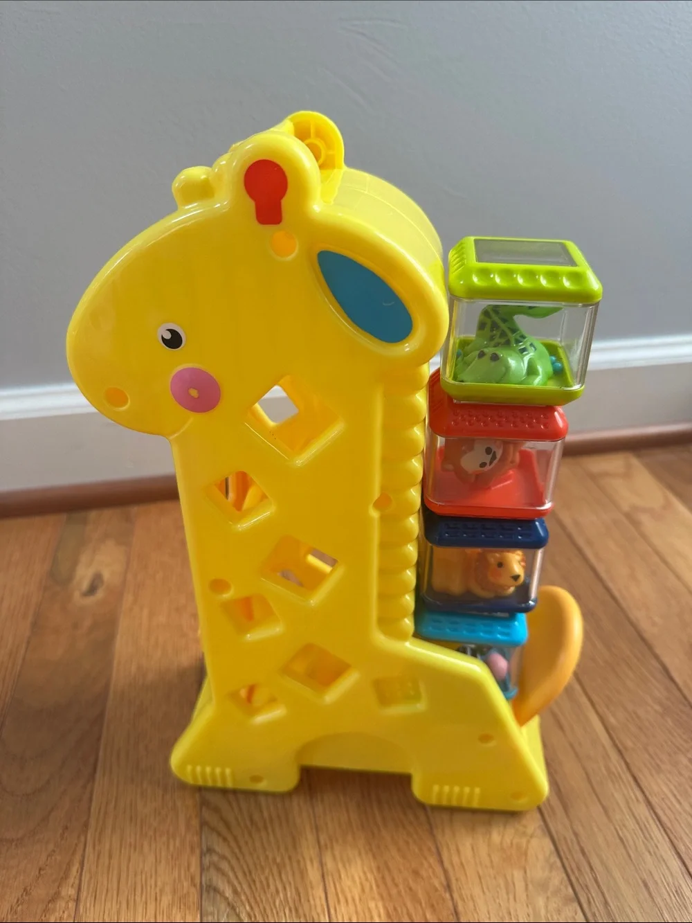 Fisher-Price Yellow Giraffe Shape Sorter Toy for Toddlers